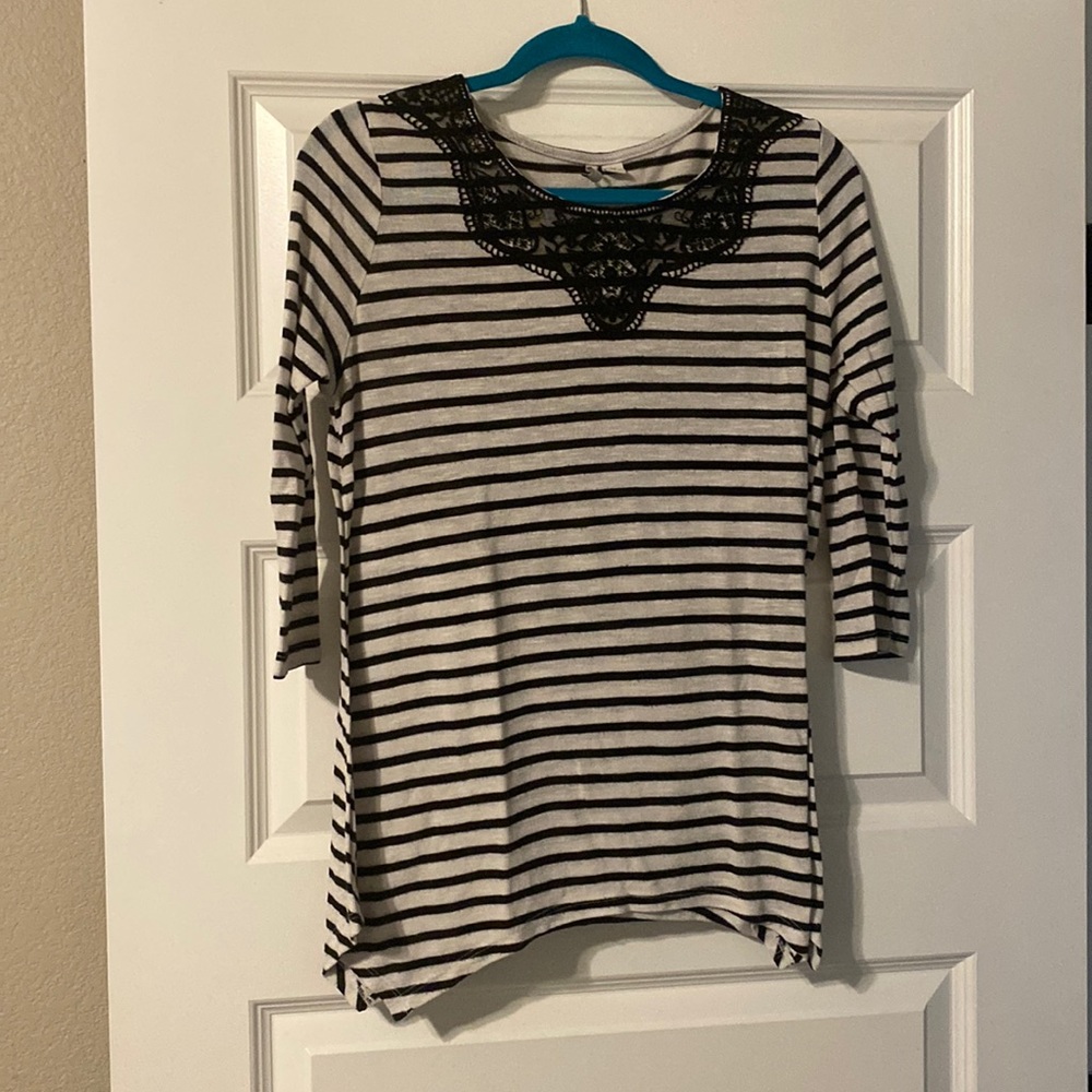 Striped dress shirt size medium